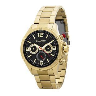 Чоловічий годинник Guardo 11455-4 Gold-Black 1034-0291 фото