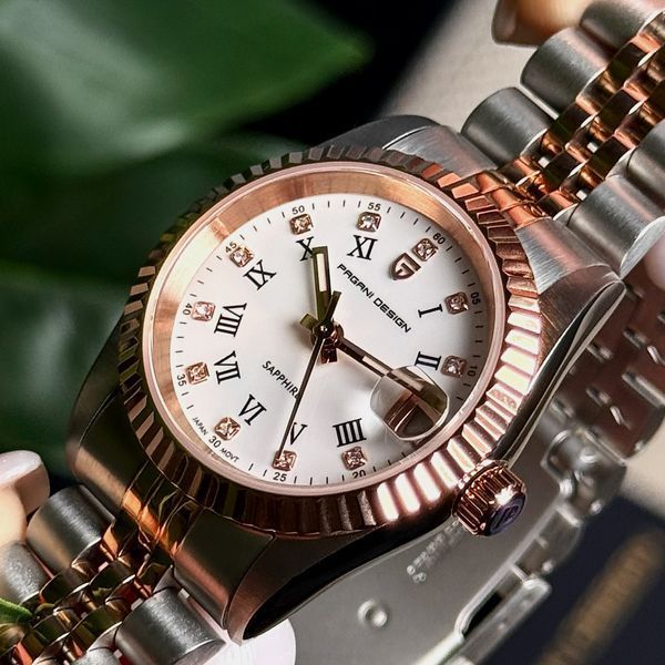 Pagani Design PD-1794L Silver-Rose Gold-White 1138-0253 фото