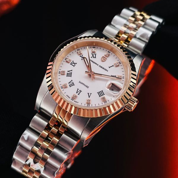 Pagani Design PD-1794L Silver-Rose Gold-White 1138-0253 фото